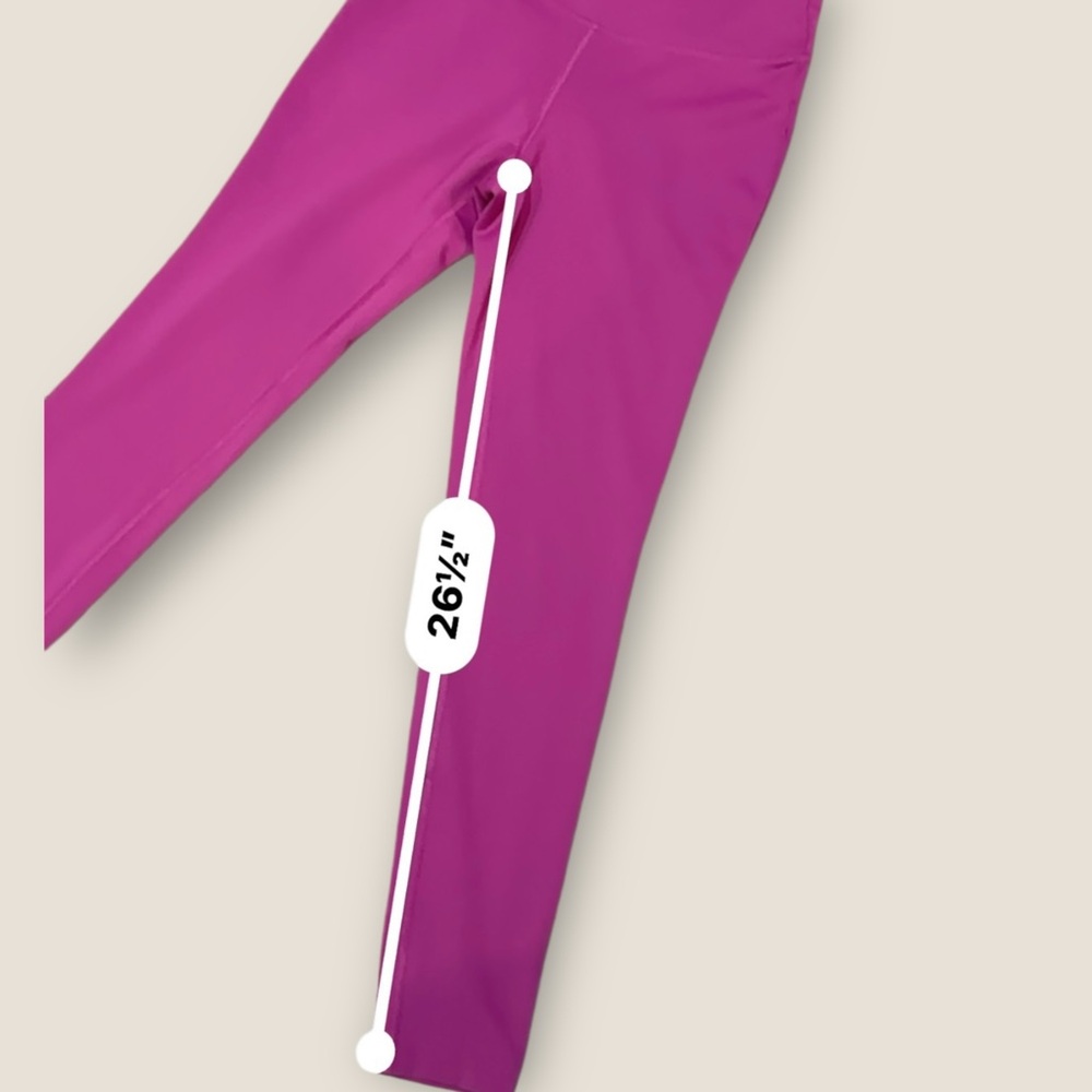 New Balance Women's Pink Fuchsia High-Waisted Leggings Small - Picture 8 of 9